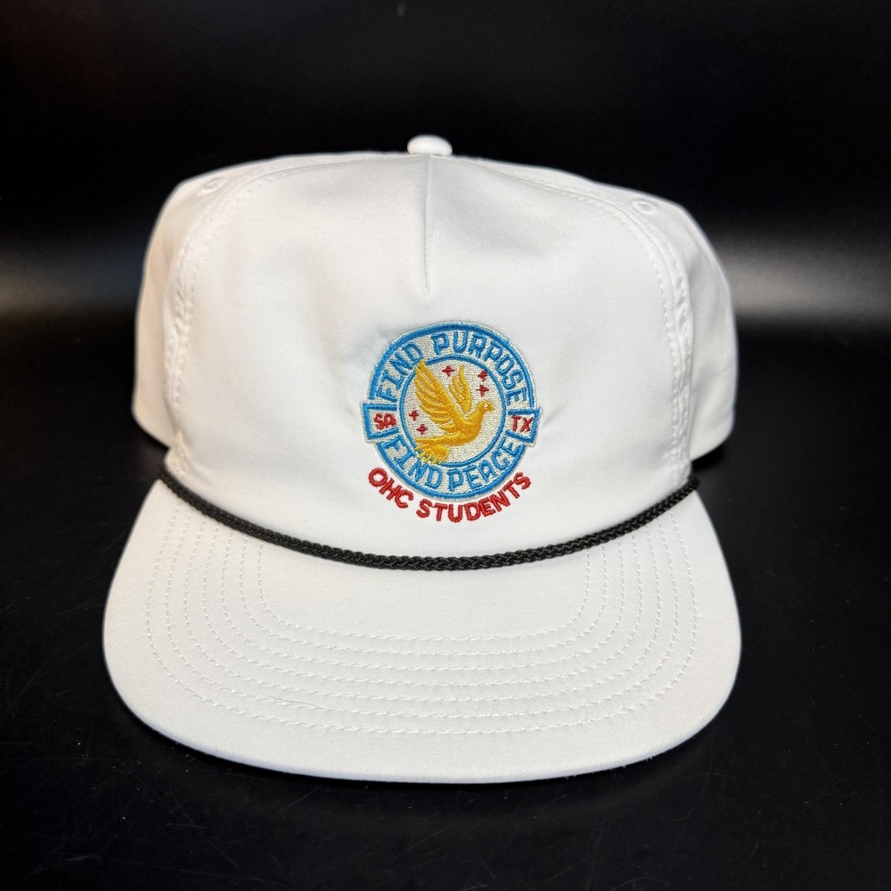 Port Authority OHC Students Find Purpose Find Peace White Rope Snapback Hat OSFM
